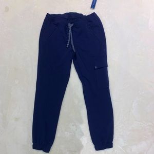 NWT navy blue jogger scrub bottoms